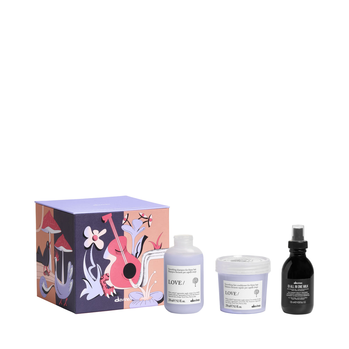 Davines LOVE Smoothing - Sweet Lazy Lullaby Gift Set - Frizz prone hair