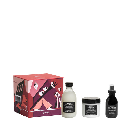 Davines OI  - The Buskers Parade Gift Set -  for All Hair Types